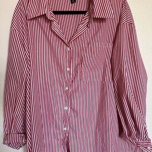 Red and White Striped Shirt